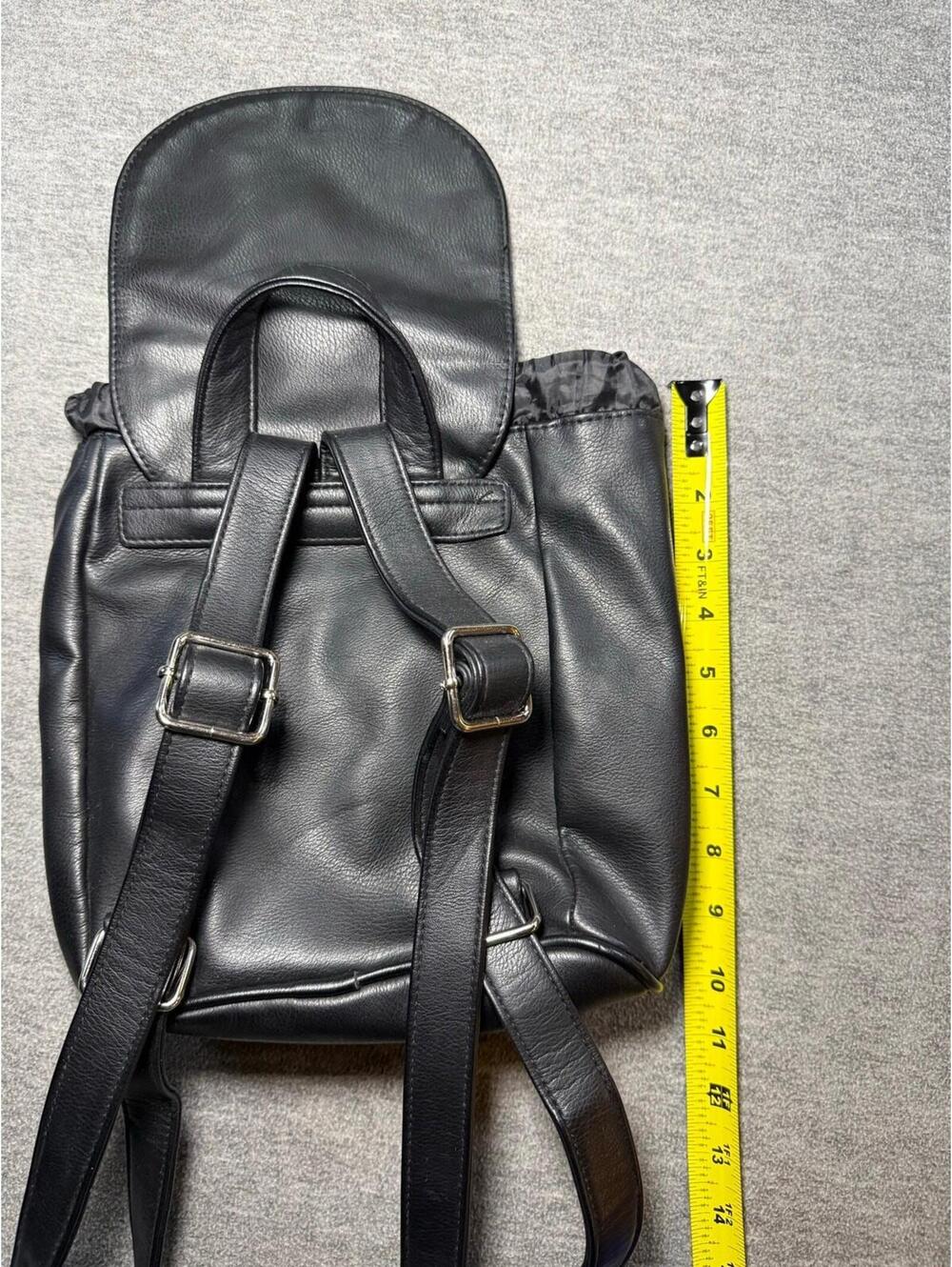 Wild Fable Backpack Purse-Small/Black/Drawstring/Magnetic/Pockets/Adjustable - Picture 11 of 11